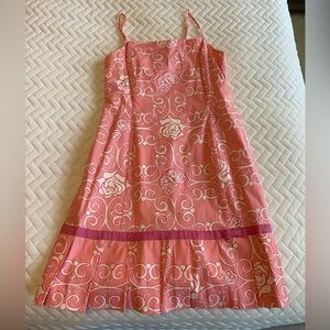 Lilly Pulitzer Coral and White Kids Dress